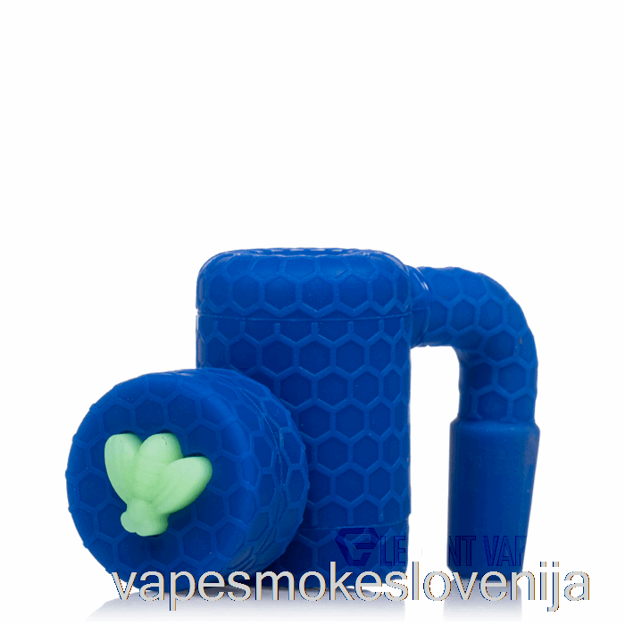 Vape Slovenija Stratus Bee Silikonski Vosek Reclaimer Navy (modra / Uv Zelena čebela)